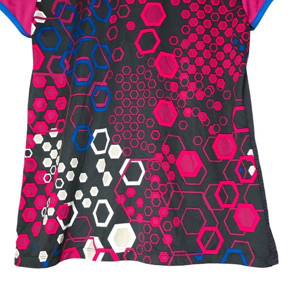 Women's Large Callaway Spyglass Hill Golf Shirt Polo Opti-dri Colourful Shirt - Picture 10 of 10